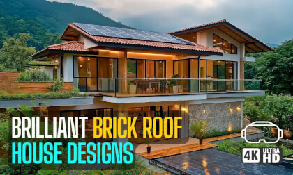 免费视频 – Modern Brick Roof Houses 时尚设计 3.28GB