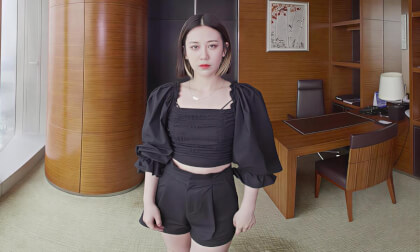 8K VR视频 现场😎办公室 高冷酷妹 片源