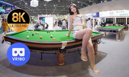 台球女神 白裙长腿✨ VR美女视频下载网站