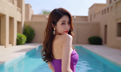 极品美女 泳池 ✨紫裙 比基尼 3D视频网站