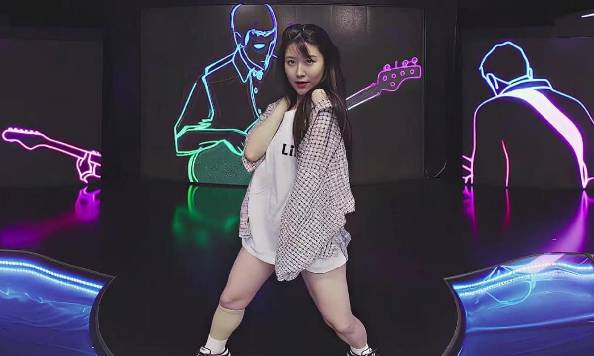 VR视频打包下载 💥格子衫甜妹热舞3DVR180